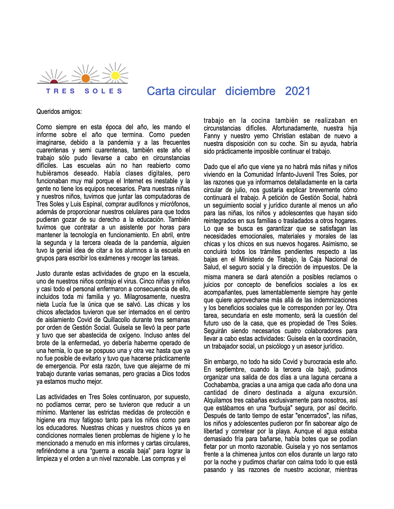 rundbrief diciembre 2021 espanol